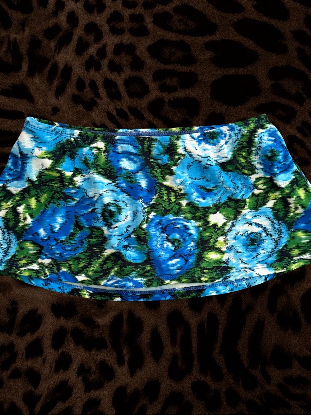Vintage Floral Women’s Mini Swim Skirt